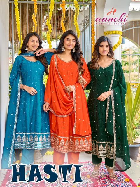 Aanchi hasti 3pcs best place to buy kurti in wholesale in delhi